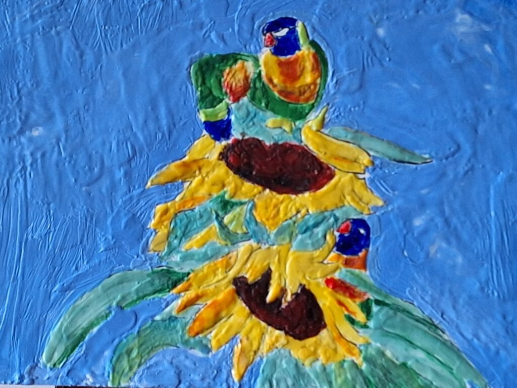 Parrot and Sunflowers series